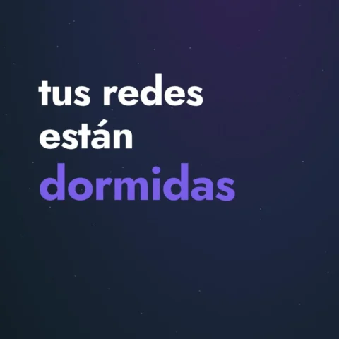 3 señales de que tus redes están dormidas 😴 1. Publicás cuando te acordás…