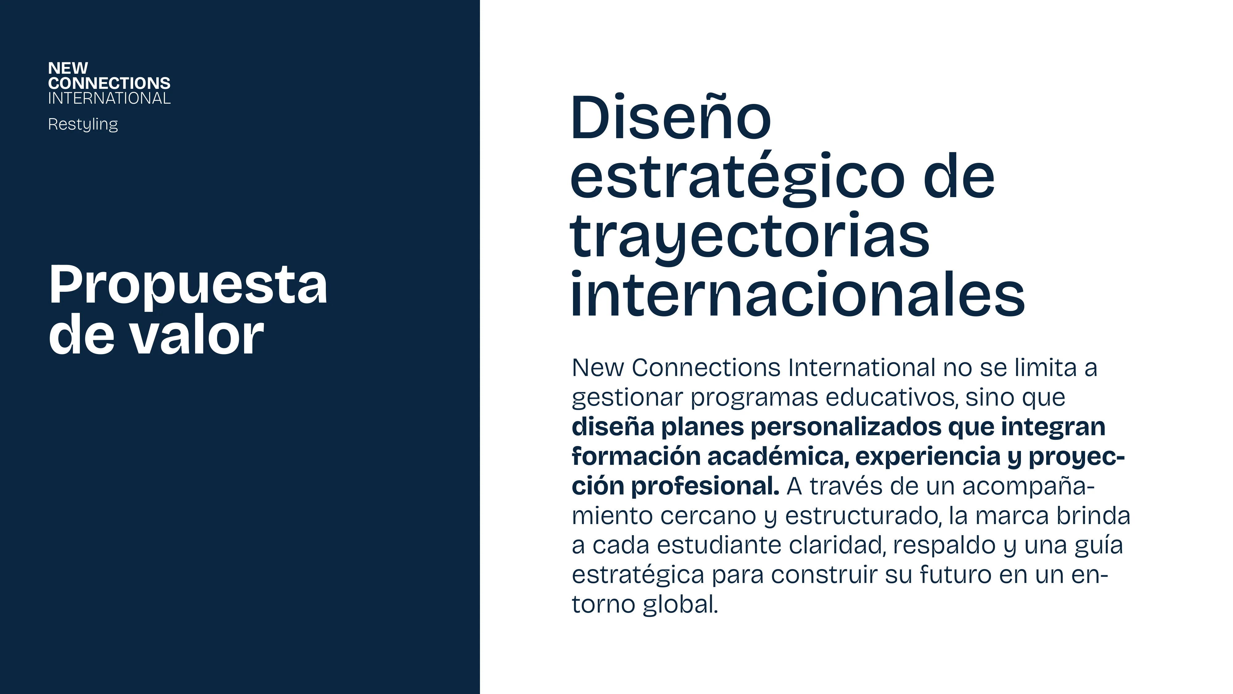 New Connections International — manual de marca, página 3