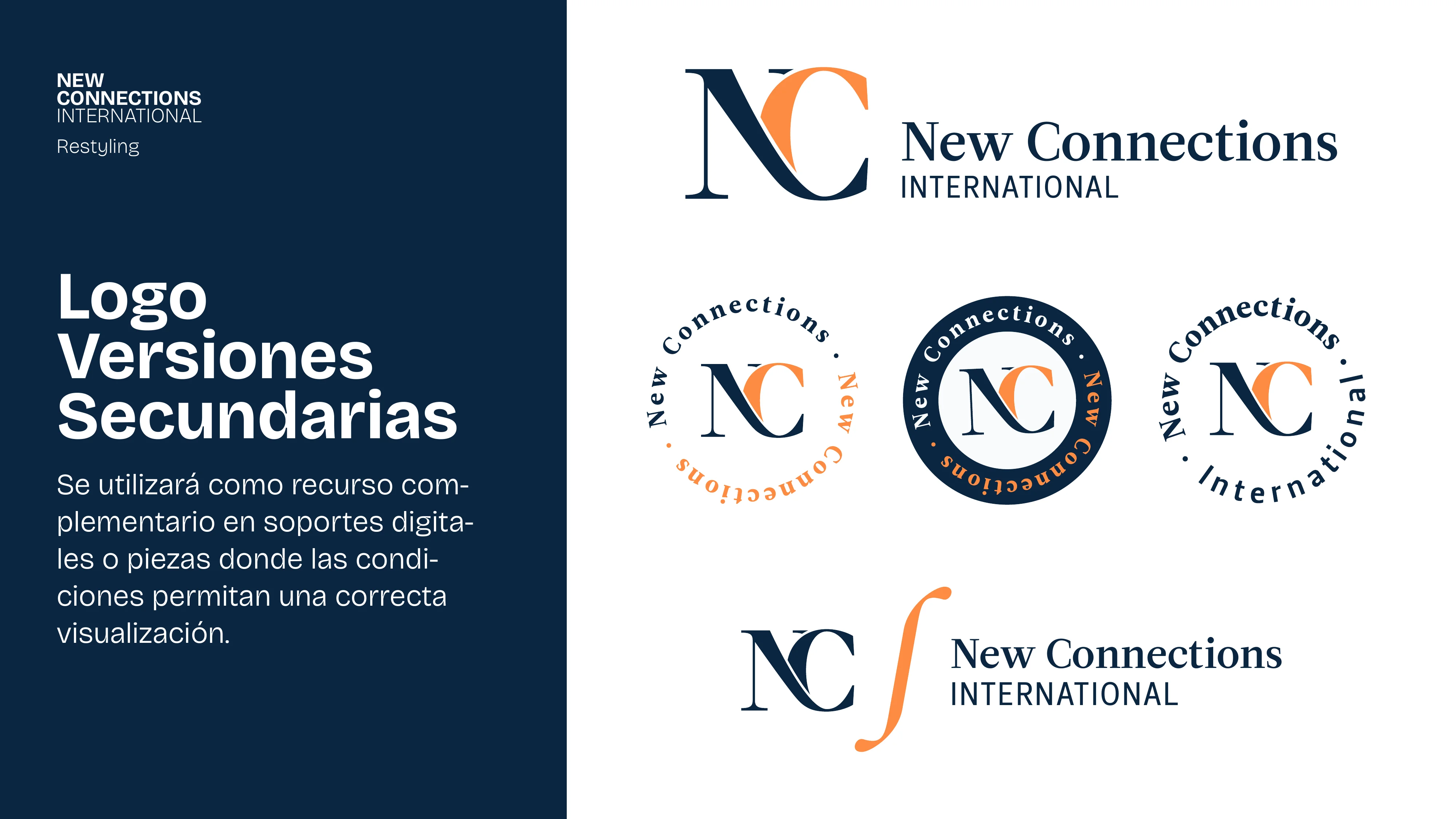 New Connections International — manual de marca, página 8