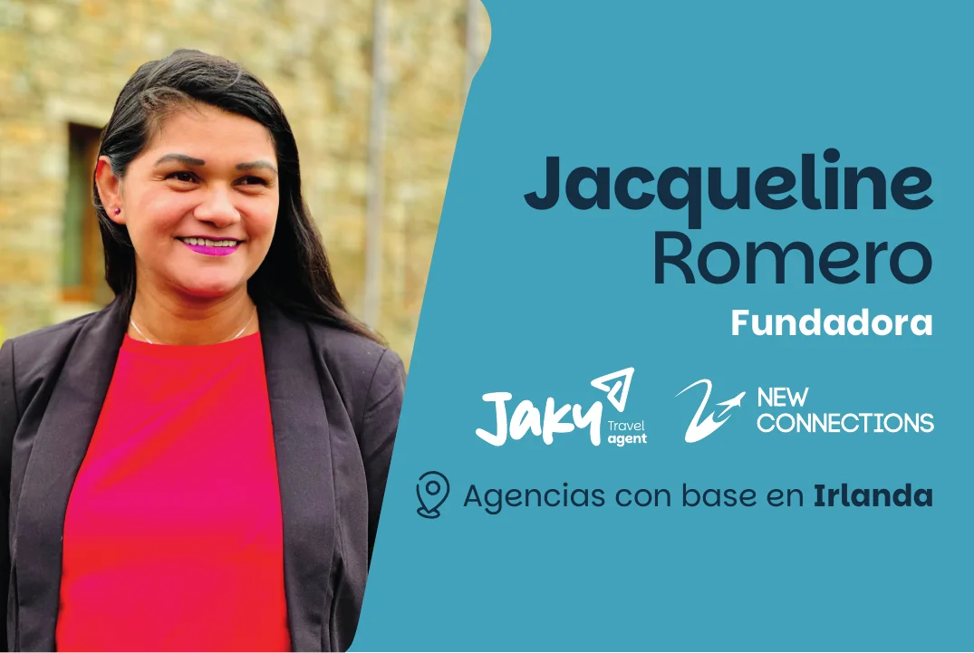 Jaky Travel Agent — tarjeta personal, frente